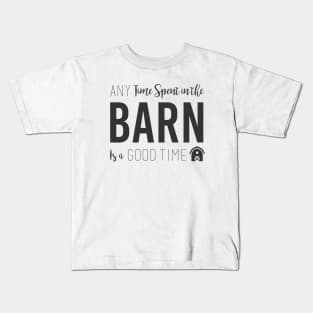 Fun Good Barn House Time Gift Kids T-Shirt